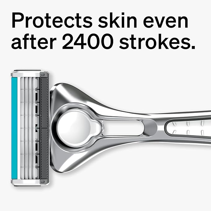 Schick Quattro Titanium Razor, 1 Razor Handle and 4 Cartridges | Shaving Razors for Men, 4 Blade Mens Razors for Shaving, Razor Blades for Men, 1 Handle with 4 Razor Blades Refills