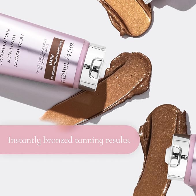 Loving Tan Bronze Shimmer Luminous Cream, Dark - Streak Free, Natural Looking, Instant Sunless Tanner - 6+ Self Tanning Applications per Tube, Cruelty Free - 4 FL Oz