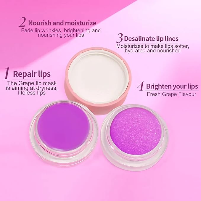 kukubird Exfoliating Lip Scrub Lip Care Lips-Grape