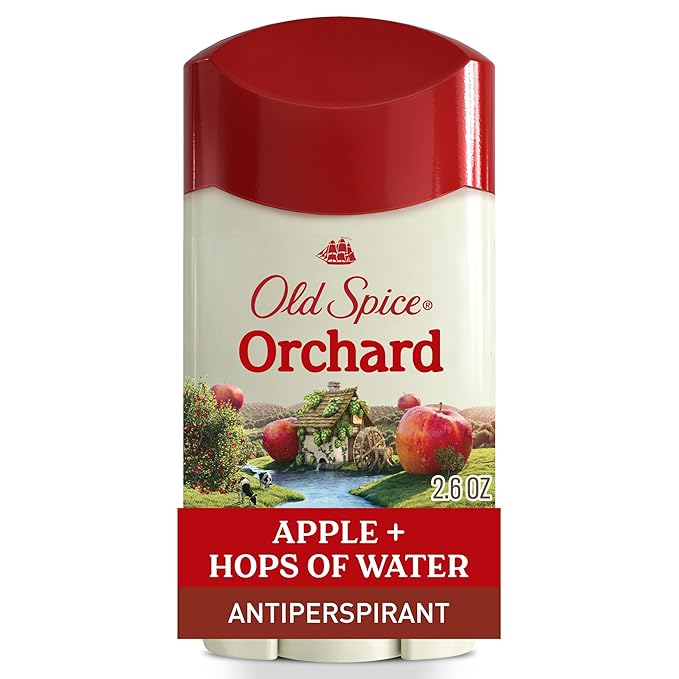 Old Spice Dry Feel Antiperspirant Deodorant for Men, 24/7 Long Lasting Freshness, 24/7 Sweat & Odor Protection, Gentle on Skin with Skin Conditioners, Orchard with Apple & Hops Water Scent, 2.6 oz