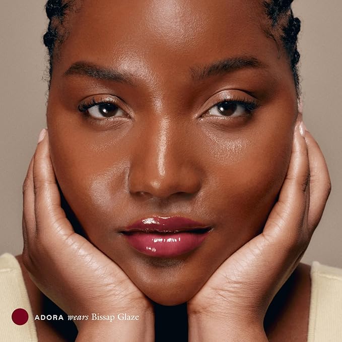 EADEM Le Chouchou Lip Softening Balm, Lip Gloss for Women, Lip Plumper & Lip Mask, Overnight Hydrating & Moisturizing Luxury Lip Balm, 0.5 oz, Bissap Glaze