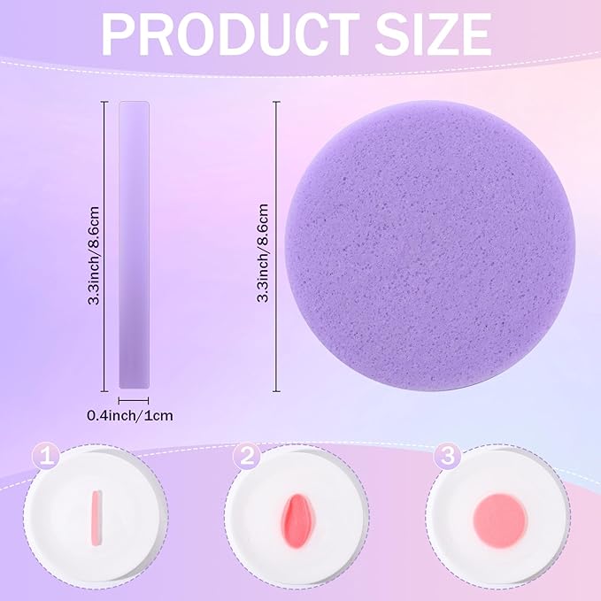 Mifoci 960 Pieces Compressed Facial Sponges for Estheticians, Makeup Removal Sponge Pads for Women Spa Exfoliating Face(8 Colors)