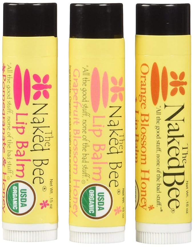 The Naked Bee Lip Balm in oz,