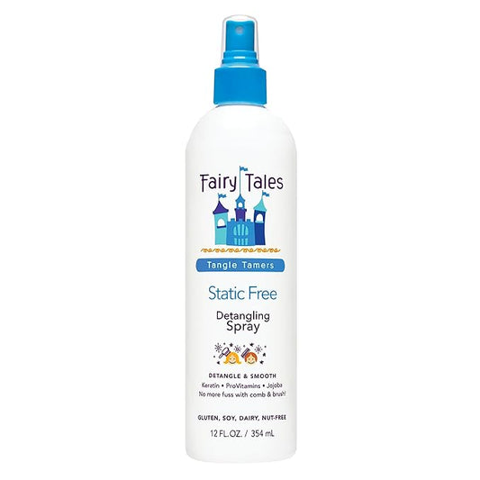 Fairy Tales Tangle Tamer Detangling Spray for Kids - Ultra Moisturizing and Anti Frizz Protection - Paraben Free, Sulfate Free - 12 Oz