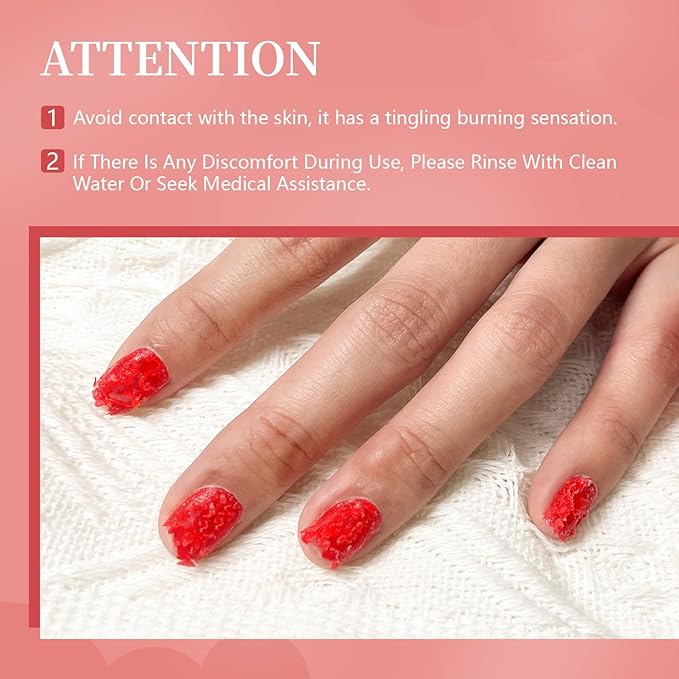 JODSONE Gel Nail Remover No Need Soaking or Wrapping for Quick And Easy Removal At Home with Cuticle Pusher and Nail File