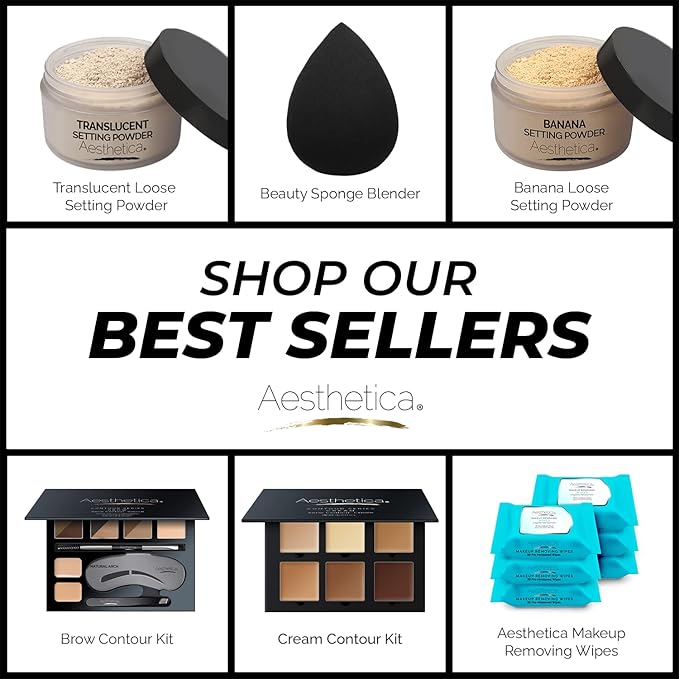 Aesthetica Cosmetics Contour and Highlighting Powder Foundation Palette/Contouring