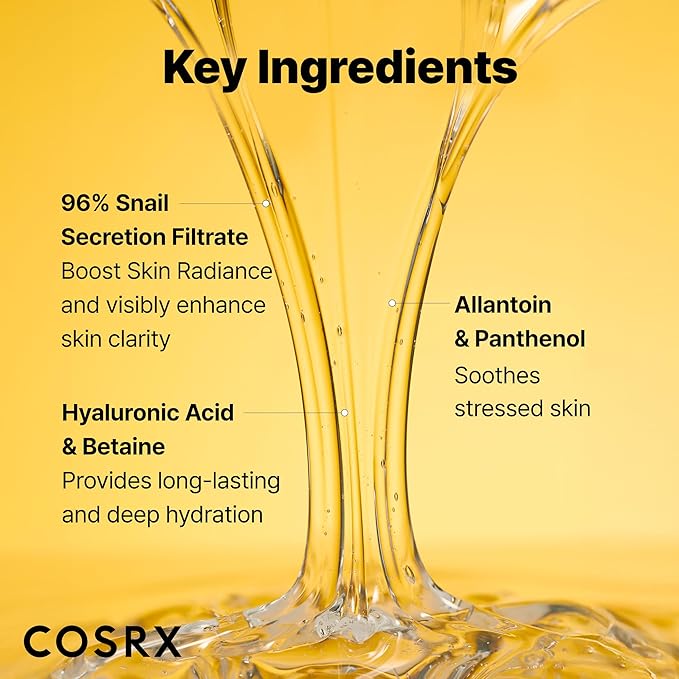 COSRX Snail Mucin Repairing Serum 100ml, Hydrating Serum for Face with Snail Secretion Filtrate for Dull Skin & Fine Lines, Korean Skin Care, Stocking Stuffers for Women