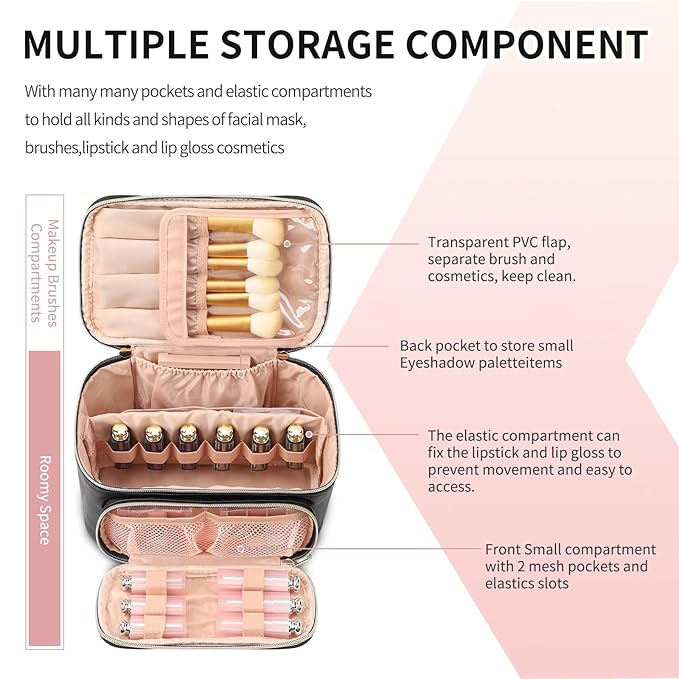 Ocheal makeup bag, multifunctional make