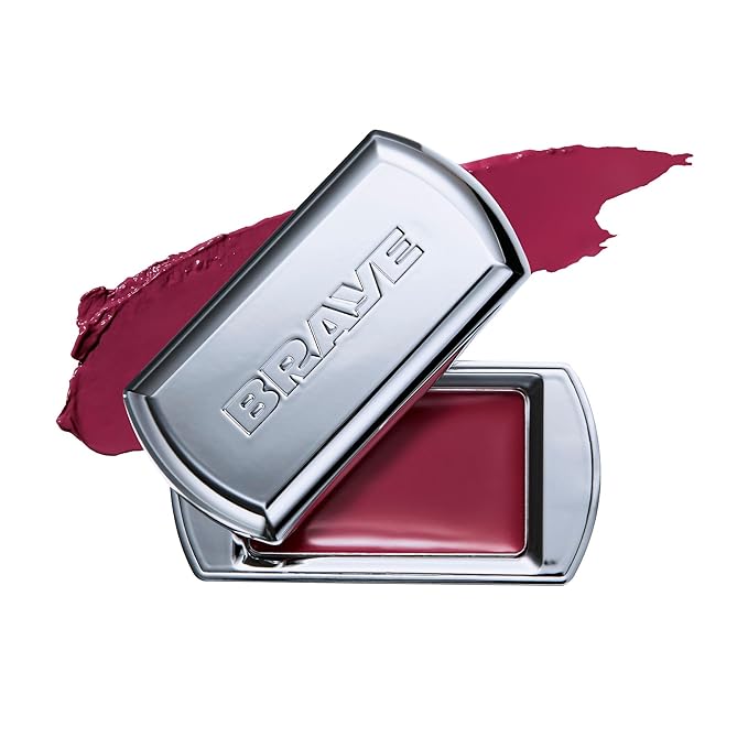 BRAYE Lipsleek Lip Balm, Monochromatic Cream Blush 2-in-1 Face Makeup, Hydrating & Mood Buildable, Vegan + Cruelty-Free Glow for Cheeks l 09 Coolness