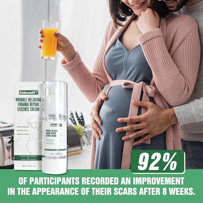 Wrinkle-Relaxing Firming Repair Essence Cream - Removes Maternity Stretch Marks, Prevents Wrinkles & Fine Lines, Nourishes & Rejuvenates Skin with Safe, Natural Formula