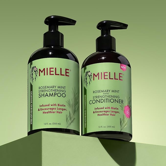 Mielle Organics Hair Strenghtening Bundle - Oil, Shampoo and Conditioner