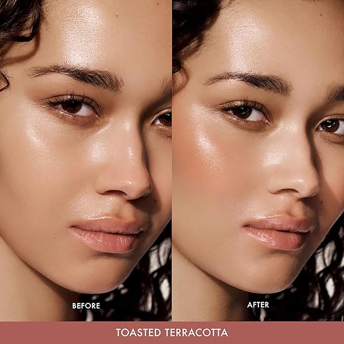 Summer Fridays Blush Butter Balm - Skincare-Infused Hydrating Cream Blush with Hyaluronic Acid, Ceramides, & Shea Butter for a Dewy Flush of Color - Cheek and Lip Tint - Toasted Terracotta (0.14 Oz)