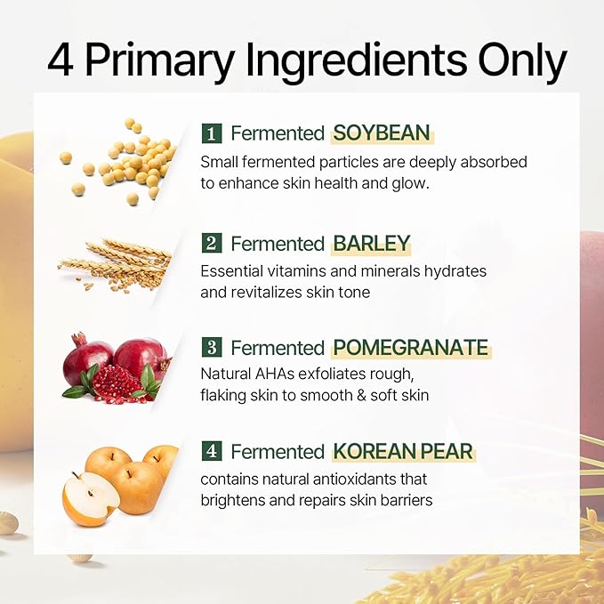 mixsoon Bean Essence-Exfoliating, Hydrating, Fermented Bean Extract, Hyaluronic Acid, Gentle Formula for Smooth Skin 30ml / 1.01 fl.oz. Korean Glass Skin Care