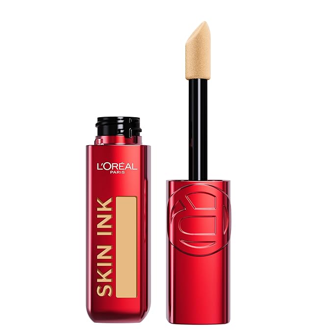 L'Oreal Paris Infallible Skin Ink 2-in-1 Foundation Concealer Hybrid Face Makeup, up to 48HR Transfer-Resistant with Buildable Light to Full Coverage, 265 Medium Neutral