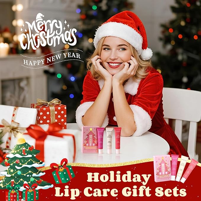 KIMUSE 3 Pack Tinted Lip Butter Hydration Balm, Hydrating Lip Treatment with Hyaluronic Acid & Vitamin E, Tinted Lip Balm for Instant Moisture, Shine & Hydration, Supple Lips, Vegan & Cruelty-Free