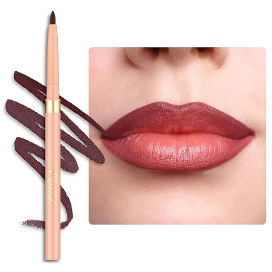 Oulac Waterproof Lipliner Pencil - Smooth and Creamy, Retractable Lip Makeup for Precision Application, Vegan & Cruelty-Free, LL07 Heartfelt