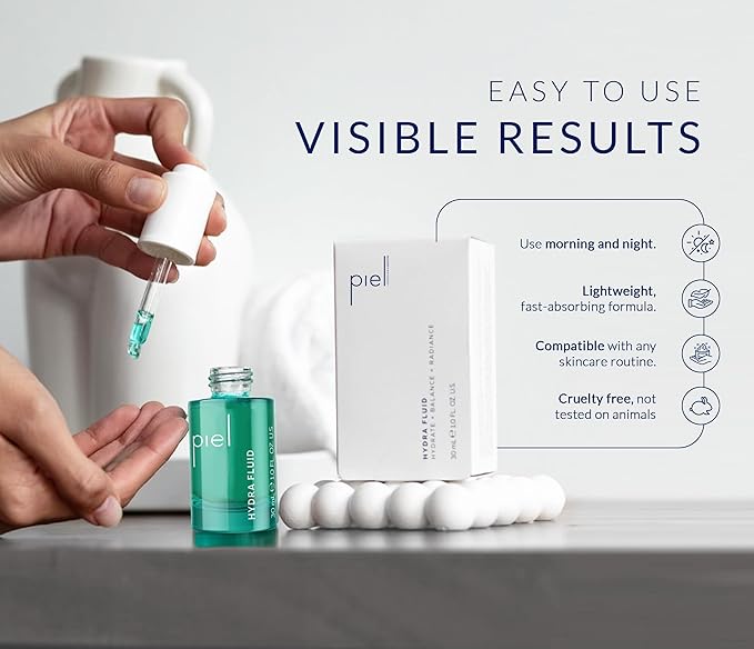 Piel Hydra Fluid – Hydrating Facial Serum with Hyaluronic Acid and Allantoin – Lightweight and Fast-Absorbing Formula – Fragrance-Free – Suitable for All Skin Types