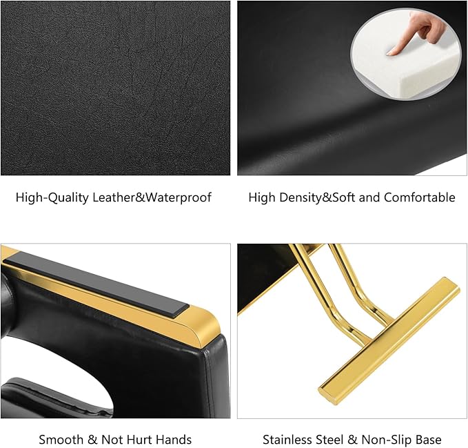 Artist hand Stylist Chairs for Salon Chair for Hair Stylist, Hydraulic Barber Chair 360 Degree Swivel Hair Chair Modern and Comfort, Spa Beauty Equipment Max Load Weight 330 Lbs Women Man Gold