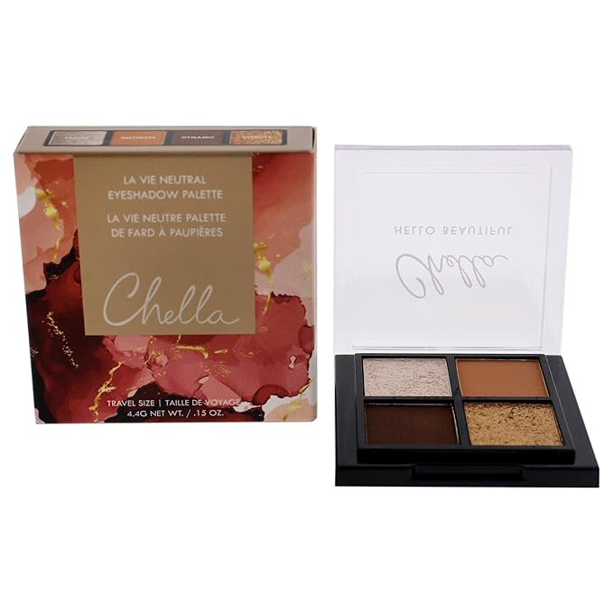Chella Makeup Eyeshadow Palette (Travel Size, La Vie)