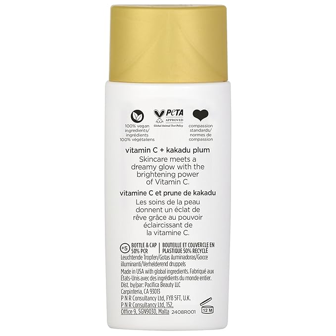 Pacifica Sunset Glow Drops – Face Bronzer - Vitamin C Face Bronzing Makeup for Instant Sun-Kissed Glowing Illuminator & Hydrating Skin Tint | Buildable Highlighter Drops Vegan Dermatologist Tested