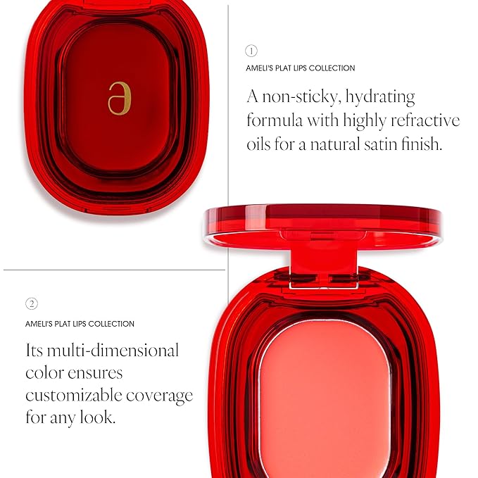 PLAT LIPS 917 APRICOT CHEESE, Lip & Cheek, Lightweight, Naturally Dewy+ Glowy Finish, Blendable & Buildable Formula (1.2g, 0.003 oz.)