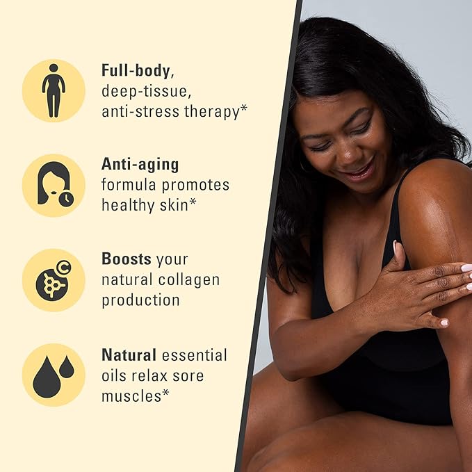 Ylang Ylang + Ginger Lymphatic Drainage Massage Oil – with Collagen & Stem Cells for Circulation, Detox & Cellulite Removal – Body Oil for Muscle Relief, Skin Firming & Relaxation – 8oz by M3 Naturals