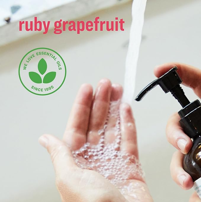 Everyone Liquid Hand Soap, 12.75 Ounce (Pack of 3), Ruby Grapefruit, Plant-Based Cleanser with Pure Essential Oils (Packaging May Vary)