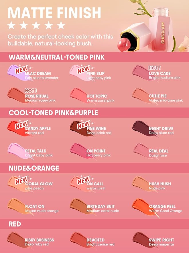 SHEGLAM Color Bloom Liquid Blush-On Call