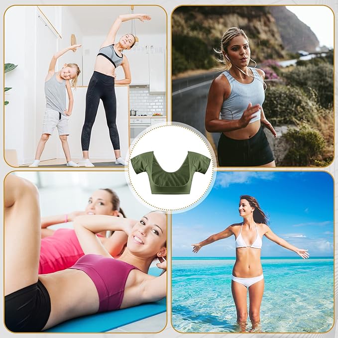 Zhanmai 3 Pcs Underarm Sweat Vest Armpit Sweat Proof Pads for Under Armpits Underarm Proof Pads for Women