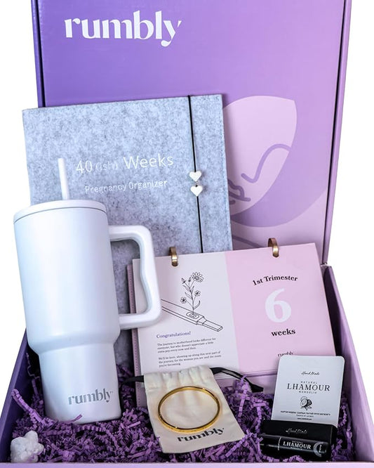 1st Trimester Mom-to-Be Essentials Box - Gift for Expecting Moms - Care Package with Essential New Mommy Items & Pregnancy Must-Haves - Perfect for Celebrating Motherhood & Welcoming New Life