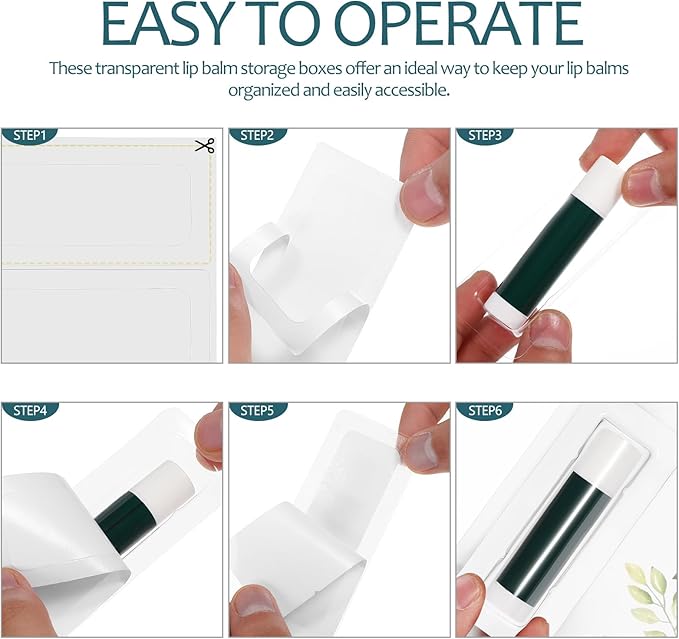 VILLCASE Lip Balm Pouches, 40pcs Plastic Include