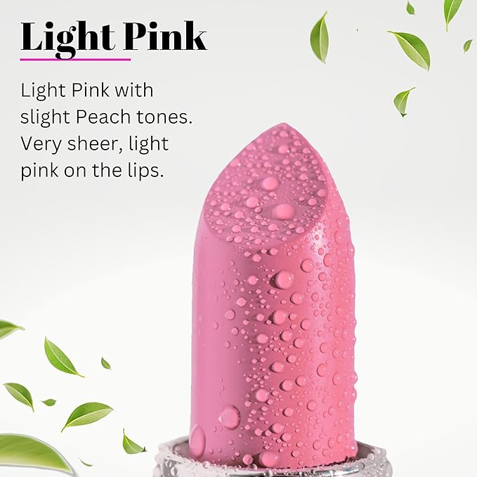 Fifth & Skin BOTANICAL Lipstick (PINK PEACH) | Made in USA | Vegan | Natural | Organic | Cruelty Free | Paraben Free | NO Lead | Moisturizing Color that's Good for your Lips!