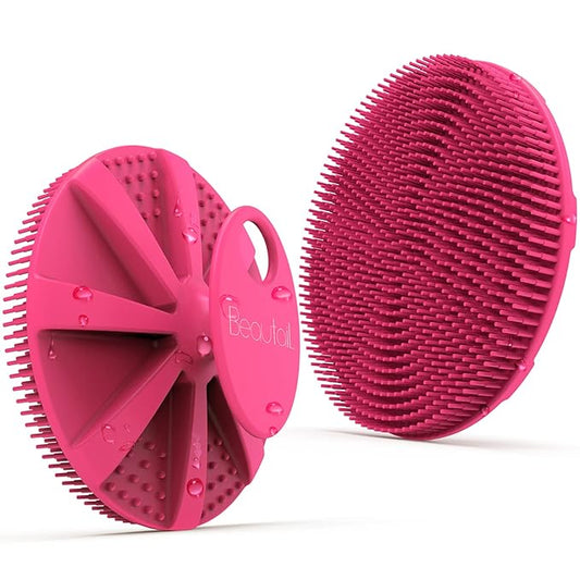 Silicone body scrubber shower bath