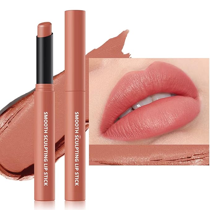 Matte Lipstick for Women Lip Makeup Lipsticks Lip Liner Pencil Waterproof Long Lasting Hypoallergenic Highly Pigmented Quick Makeup Lightweight Portable Lip stick 5#