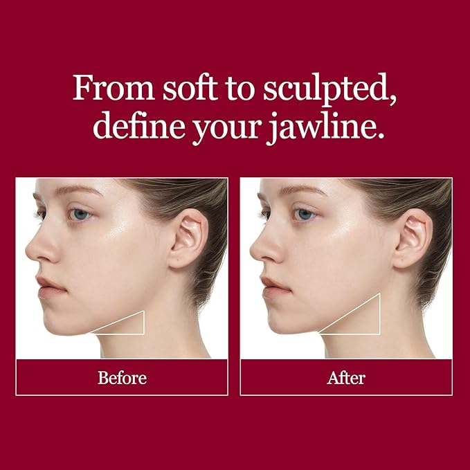 ROUND LAB Camellia Deep Collagen V Lifting Gel Mask 14EA | Double-chin Mask, Instant Cooling & Depuffing, Face Toning Belt, Collagen V-line, Improves Sagging Skin, Lifting & Firming 10g/0.35oz