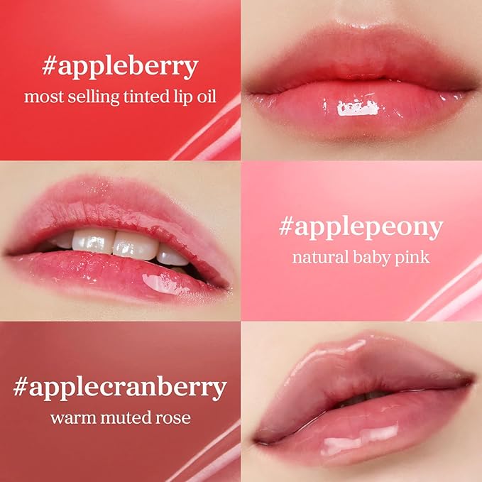 NOONI Korean Lip Oil Gift Set + Appleplum + Appleberry Lip Oil