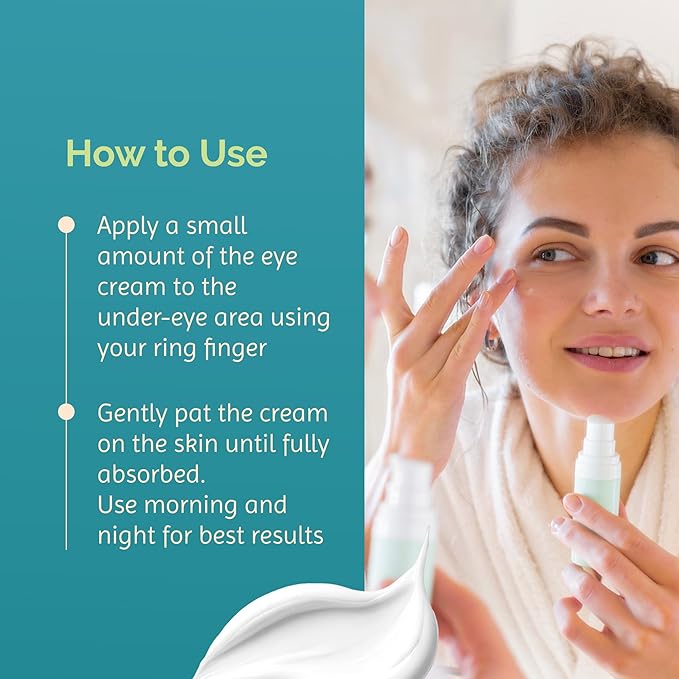 Skön Beautifully Strong Bakuchiol Eye Cream – For Wrinkles & Dark Circles – Hydrating with Pure Shea Butter – For All Skin Types – 15ml