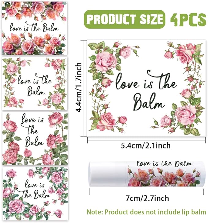 OLYCRAFT 100Pcs 4 Styles Pink Rose Wrapping