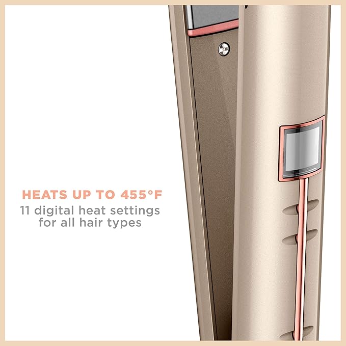 INFINITIPRO BY CONAIR Frizz Free Titanium Ceramic Flat Iron, 1-inch