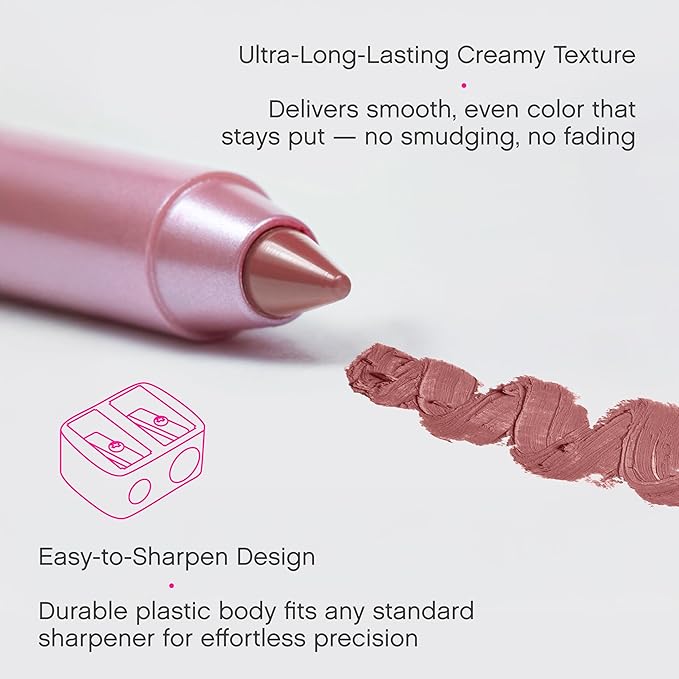 Vivienne Sabó Gel Lipliner Le Grand Volume – Long-Lasting Smudge-Proof Lip Liner & All-Over Lip Color, Creamy Precision Formula, Hydrating & Comfortable Wear, 02 Warm Nude