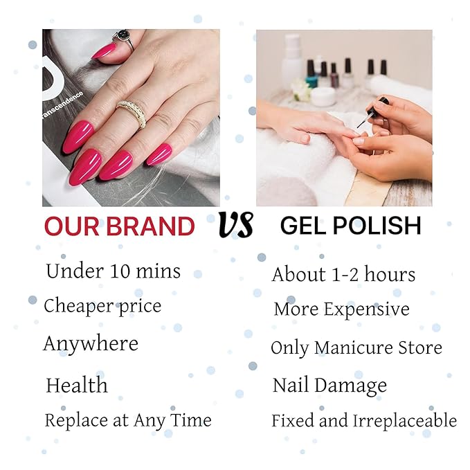 Red Press on Nails Solid Color Fake Nails Short Almond Acrylic Nails Glossy Artificial Nails Red Full Cover Glue on Nails Reusable Stick on Nails for Women and Girls 30 Pcs