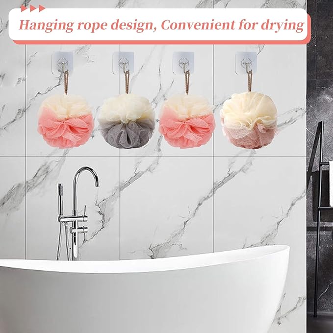 Bath loofah sponge back scrubber