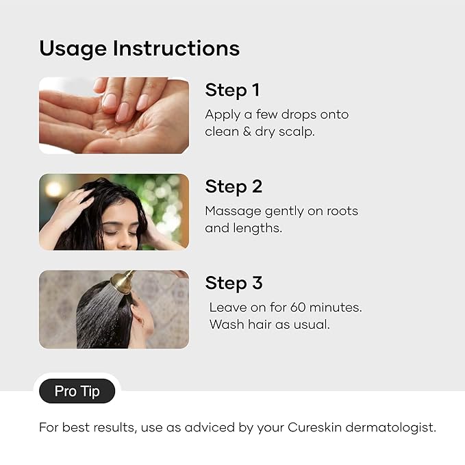 Cureskin Follicular Hair Oil | Nourishes & Strengthens with Annatto, Buriti, Brazil Nut and Coconut Oil, 3.38 Fl Oz (Pack of 1)