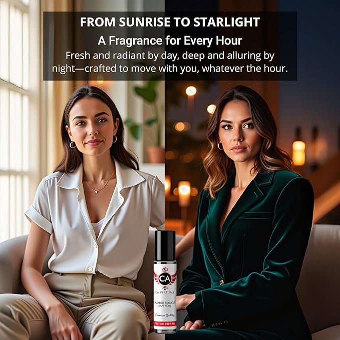 CA Perfume Duo Impression of Joy For Women Perfume Layering Set Long Lasting Travel Size EDP + Body Oil Roll-On Bottle 0.27 Fl Oz+0.33 Fl Oz