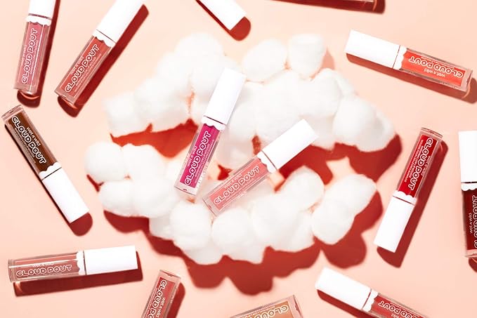 Lip Cream By Wet n Wild Cloud Pout w/Marshmallow, Light Brown Fluffernutter | Argan Oil | Vitamin E | Marshmallow Flavored (Pack of 2)