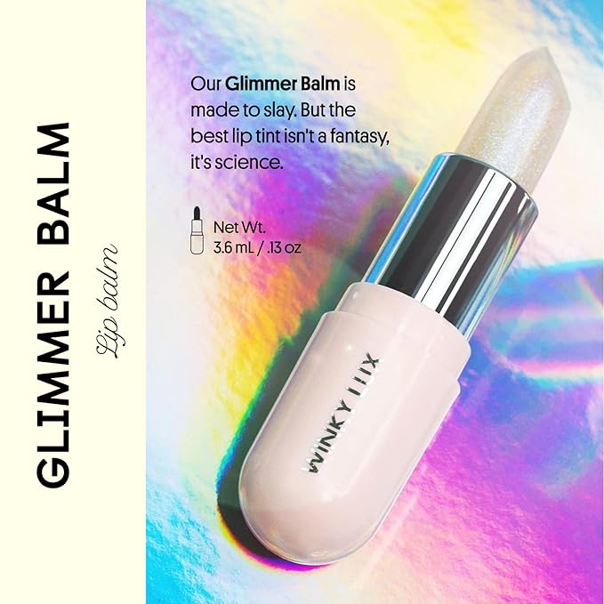 Winky Lux Glitter Confetti & Glimmer Balm, pH Lipstick & Tinted Lip Balm, Sheer Pink Vegan & Cruelty Free Lipstick, Lavender Confetti & Rose