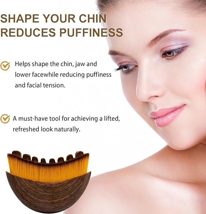 New Lymphatic Contour Face Brush, Dry Brushing Face Brush, Lymphatic Drainage Massager for Face, Chin & Jawline Sculpting, Ergonomically Designed to Fit The Skin Precisely and Relieve Fatigue (1PCS)