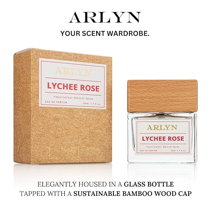 ARLYN Lychee Rose Eau De Parfum Inspired by Perfums De .Marly Del.ina, Long-Lasting Perfume For Women, Vegan, Cruelty free, Made in USA- 50 ml | 1.7 oz
