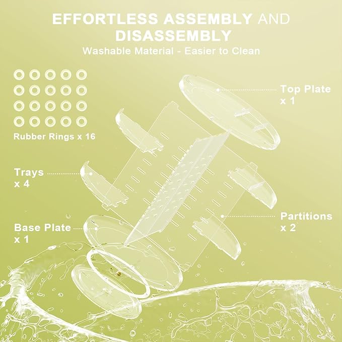 Rotating makeup organizer, diy 7