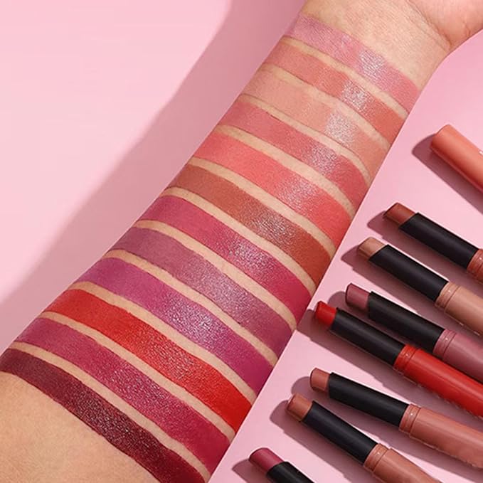 Brown Lipstick For Women Matte Highly Pigmented Lip stick Hypoallergenic Waterproof Long Lasting Lipsticks Quick Makeup Lightweight Portable # 06